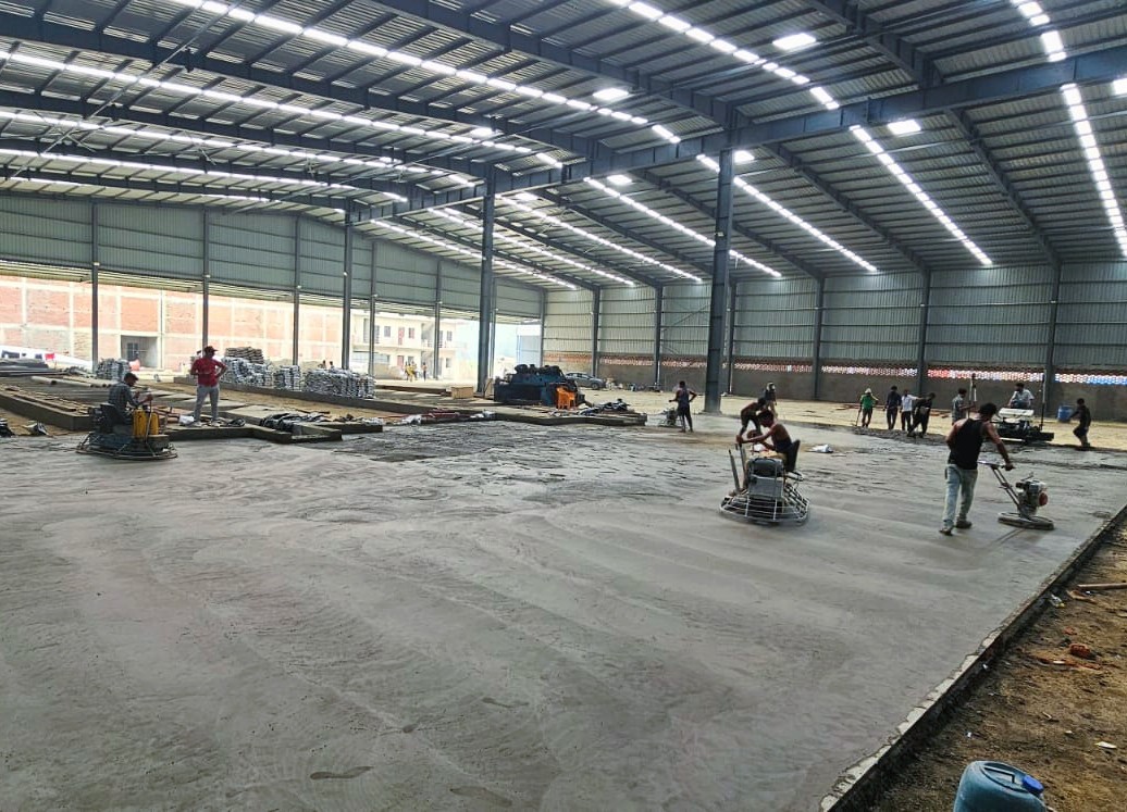 Indutrial flooring in progress